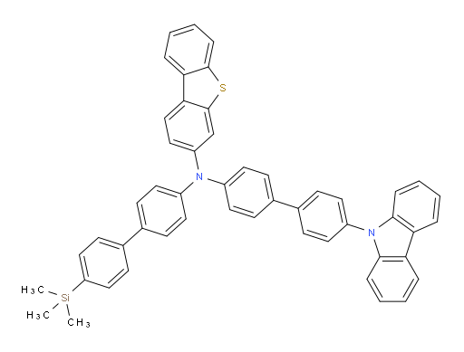 N-(4'-(9H-carbazol-9-yl)-[1,1'-biphenyl]-4-yl)-N-(4'-(trimethylsilyl)-[1,1'-biphenyl]-4-yl)dibenzo[b,d]thiophen-3-amine