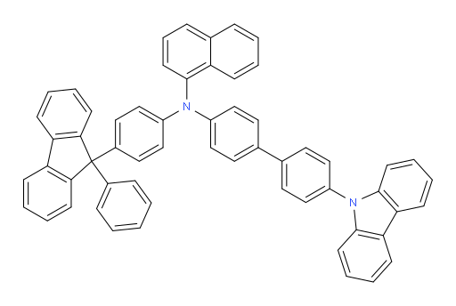 N-(4'-(9H-carbazol-9-yl)-[1,1'-biphenyl]-4-yl)-N-(4-(9-phenyl-9H-fluoren-9-yl)phenyl)naphthalen-1-amine