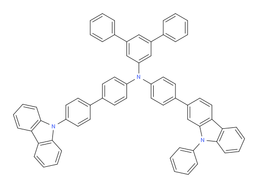 N-(4'-(9H-carbazol-9-yl)-[1,1'-biphenyl]-4-yl)-N-(4-(9-phenyl-9H-carbazol-2-yl)phenyl)-[1,1':3',1''-terphenyl]-5'-amine