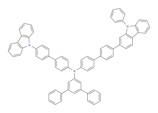 N-(4'-(9H-carbazol-9-yl)-[1,1'-biphenyl]-4-yl)-N-(4'-(9-phenyl-9H-carbazol-2-yl)-[1,1'-biphenyl]-4-yl)-[1,1':3',1''-terphenyl]-5'-amine