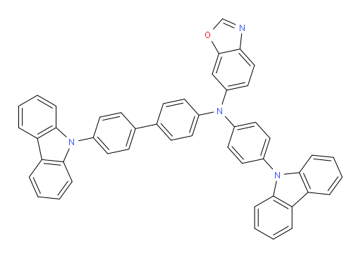 N-(4'-(9H-carbazol-9-yl)-[1,1'-biphenyl]-4-yl)-N-(4-(9H-carbazol-9-yl)phenyl)benzo[d]oxazol-6-amine