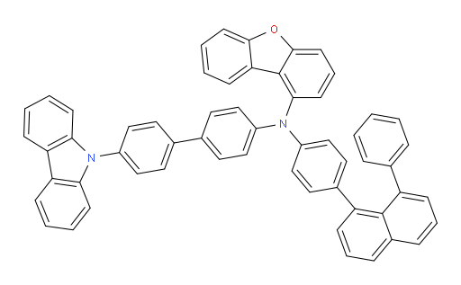 N-(4'-(9H-carbazol-9-yl)-[1,1'-biphenyl]-4-yl)-N-(4-(8-phenylnaphthalen-1-yl)phenyl)dibenzo[b,d]furan-1-amine