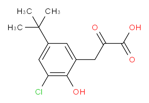 3-(5-(tert-butyl)-3-chloro-2-hydroxyphenyl)-2-oxopropanoic acid