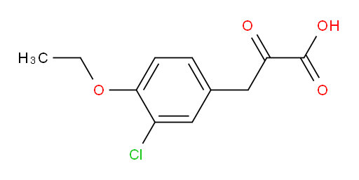 3-(3-chloro-4-ethoxyphenyl)-2-oxopropanoic acid