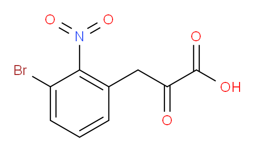 3-(3-bromo-2-nitrophenyl)-2-oxopropanoic acid