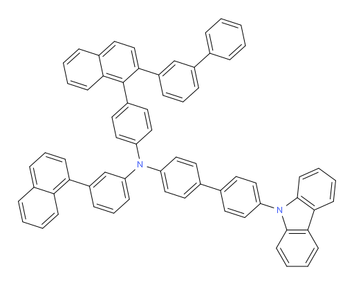 N-(4-(2-([1,1'-biphenyl]-3-yl)naphthalen-1-yl)phenyl)-4'-(9H-carbazol-9-yl)-N-(3-(naphthalen-1-yl)phenyl)-[1,1'-biphenyl]-4-amine