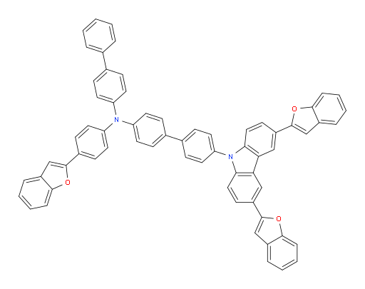 N-([1,1'-biphenyl]-4-yl)-N-(4-(benzofuran-2-yl)phenyl)-4'-(3,6-di(benzofuran-2-yl)-9H-carbazol-9-yl)-[1,1'-biphenyl]-4-amine