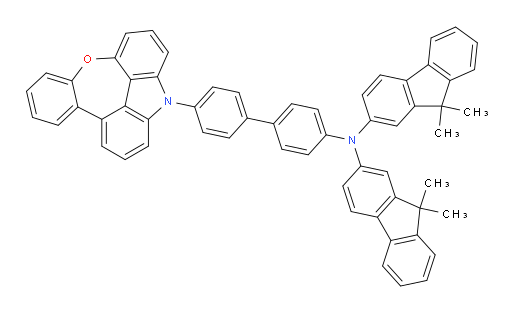 N-(4'-(1H-benzo[6,7]oxepino[2,3,4,5-def]carbazol-1-yl)-[1,1'-biphenyl]-4-yl)-N-(9,9-dimethyl-9H-fluoren-2-yl)-9,9-dimethyl-9H-fluoren-2-amine