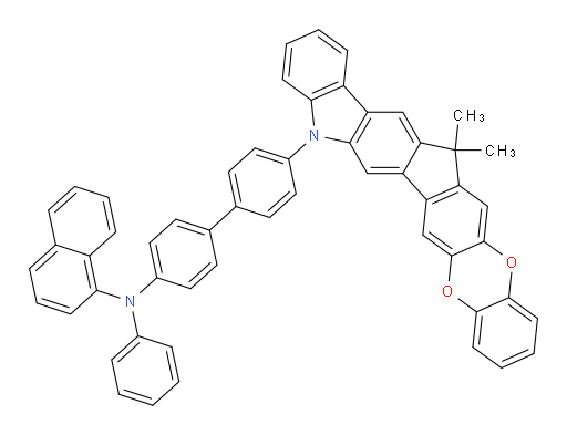 N-(4'-(15,15-dimethylbenzo[5',6'][1,4]dioxino[2',3':5,6]indeno[1,2-b]carbazol-5(15H)-yl)-[1,1'-biphenyl]-4-yl)-N-phenylnaphthalen-1-amine