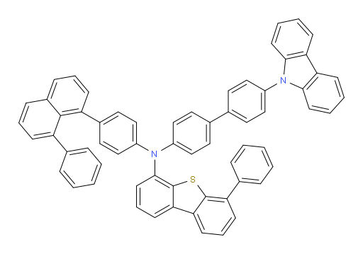 N-(4'-(9H-carbazol-9-yl)-[1,1'-biphenyl]-4-yl)-6-phenyl-N-(4-(8-phenylnaphthalen-1-yl)phenyl)dibenzo[b,d]thiophen-4-amine