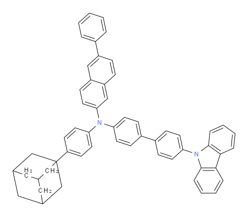 N-(4'-(9H-carbazol-9-yl)-[1,1'-biphenyl]-4-yl)-N-(4-(adamantan-1-yl)phenyl)-6-phenylnaphthalen-2-amine
