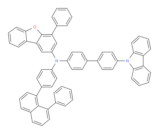 N-(4'-(9H-carbazol-9-yl)-[1,1'-biphenyl]-4-yl)-4-phenyl-N-(4-(8-phenylnaphthalen-1-yl)phenyl)dibenzo[b,d]furan-2-amine