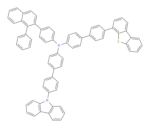 N-(4'-(9H-carbazol-9-yl)-[1,1'-biphenyl]-4-yl)-4'-(dibenzo[b,d]thiophen-4-yl)-N-(4-(1-phenylnaphthalen-2-yl)phenyl)-[1,1'-biphenyl]-4-amine