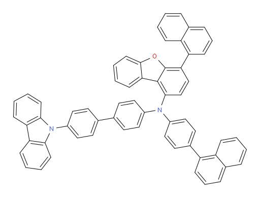 N-(4'-(9H-carbazol-9-yl)-[1,1'-biphenyl]-4-yl)-4-(naphthalen-1-yl)-N-(4-(naphthalen-1-yl)phenyl)dibenzo[b,d]furan-1-amine