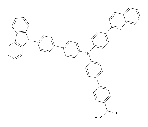 N-(4'-(9H-carbazol-9-yl)-[1,1'-biphenyl]-4-yl)-4'-isopropyl-N-(4-(quinolin-2-yl)phenyl)-[1,1'-biphenyl]-4-amine