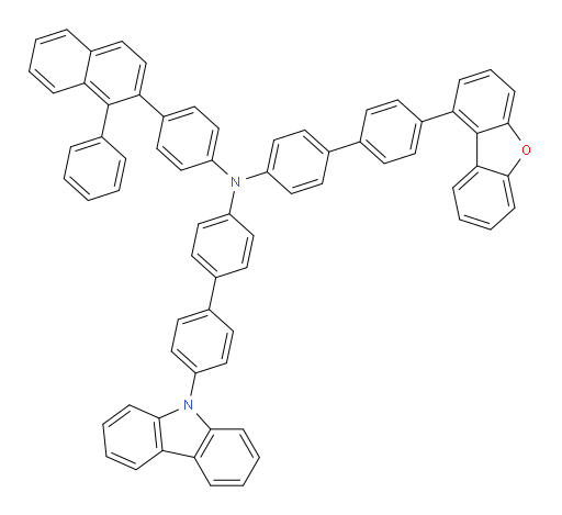 N-(4'-(9H-carbazol-9-yl)-[1,1'-biphenyl]-4-yl)-4'-(dibenzo[b,d]furan-1-yl)-N-(4-(1-phenylnaphthalen-2-yl)phenyl)-[1,1'-biphenyl]-4-amine