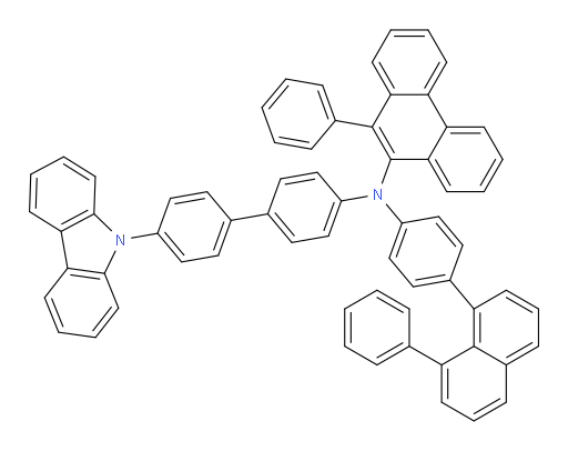 N-(4'-(9H-carbazol-9-yl)-[1,1'-biphenyl]-4-yl)-10-phenyl-N-(4-(8-phenylnaphthalen-1-yl)phenyl)phenanthren-9-amine