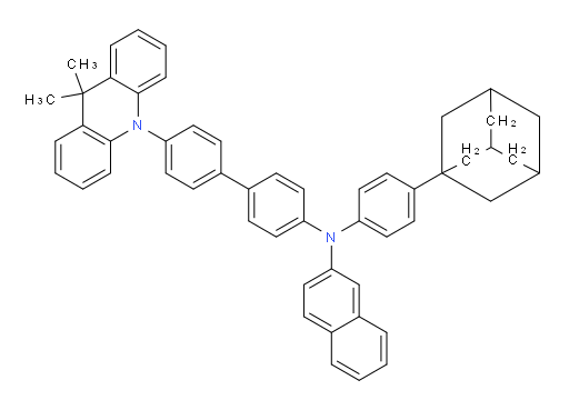 N-(4-(adamantan-1-yl)phenyl)-N-(4'-(9,9-dimethylacridin-10(9H)-yl)-[1,1'-biphenyl]-4-yl)naphthalen-2-amine