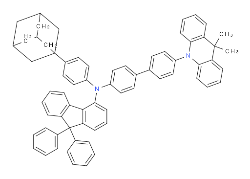N-(4-(adamantan-1-yl)phenyl)-N-(4'-(9,9-dimethylacridin-10(9H)-yl)-[1,1'-biphenyl]-4-yl)-9,9-diphenyl-9H-fluoren-4-amine