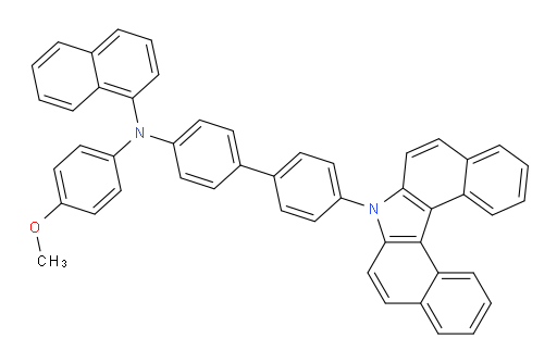 N-(4'-(7H-dibenzo[c,g]carbazol-7-yl)-[1,1'-biphenyl]-4-yl)-N-(4-methoxyphenyl)naphthalen-1-amine