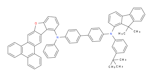 N4-(3-(tert-butyl)phenyl)-N4-(9,9-dimethyl-9H-fluoren-1-yl)-N4'-phenyl-N4'-(triphenyleno[2,3-b]benzofuran-14-yl)-[1,1'-biphenyl]-4,4'-diamine