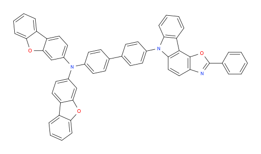 N-(dibenzo[b,d]furan-3-yl)-N-(4'-(2-phenyl-6H-oxazolo[4,5-c]carbazol-6-yl)-[1,1'-biphenyl]-4-yl)dibenzo[b,d]furan-3-amine