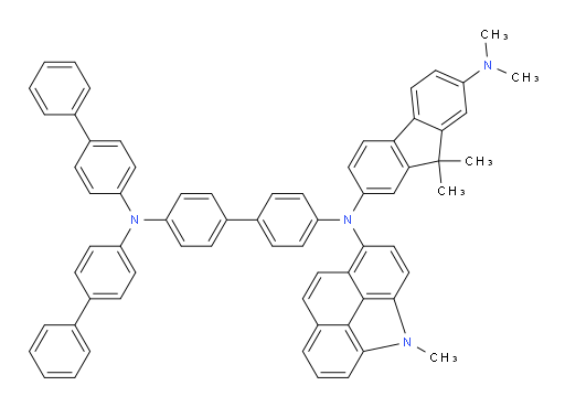 N2-(4'-(di([1,1'-biphenyl]-4-yl)amino)-[1,1'-biphenyl]-4-yl)-N7,N7,9,9-tetramethyl-N2-(4-methyl-4H-benzo[def]carbazol-1-yl)-9H-fluorene-2,7-diamine