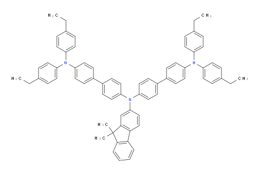 N4-(4'-(bis(4-ethylphenyl)amino)-[1,1'-biphenyl]-4-yl)-N4-(9,9-dimethyl-9H-fluoren-2-yl)-N4',N4'-bis(4-ethylphenyl)-[1,1'-biphenyl]-4,4'-diamine