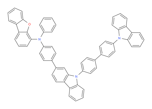 N-(4-(9-(4'-(9H-carbazol-9-yl)-[1,1'-biphenyl]-4-yl)-9H-carbazol-2-yl)phenyl)-N-phenyldibenzo[b,d]furan-4-amine