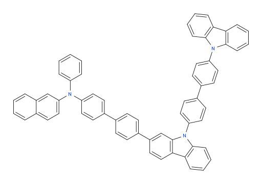 N-(4'-(9-(4'-(9H-carbazol-9-yl)-[1,1'-biphenyl]-4-yl)-9H-carbazol-2-yl)-[1,1'-biphenyl]-4-yl)-N-phenylnaphthalen-2-amine