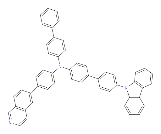 N-([1,1'-biphenyl]-4-yl)-4'-(9H-carbazol-9-yl)-N-(4-(isoquinolin-6-yl)phenyl)-[1,1'-biphenyl]-4-amine