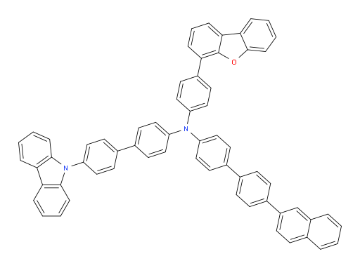 N-(4'-(9H-carbazol-9-yl)-[1,1'-biphenyl]-4-yl)-N-(4-(dibenzo[b,d]furan-4-yl)phenyl)-4'-(naphthalen-2-yl)-[1,1'-biphenyl]-4-amine