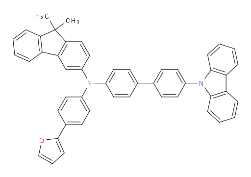 N-(4'-(9H-carbazol-9-yl)-[1,1'-biphenyl]-4-yl)-N-(4-(furan-2-yl)phenyl)-9,9-dimethyl-9H-fluoren-3-amine