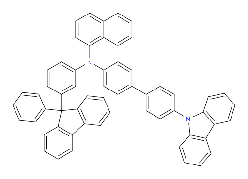 N-(4'-(9H-carbazol-9-yl)-[1,1'-biphenyl]-4-yl)-N-(3-(9-phenyl-9H-fluoren-9-yl)phenyl)naphthalen-1-amine