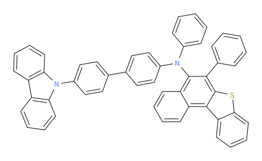 N-(4'-(9H-carbazol-9-yl)-[1,1'-biphenyl]-4-yl)-N,6-diphenylbenzo[b]naphtho[1,2-d]thiophen-5-amine