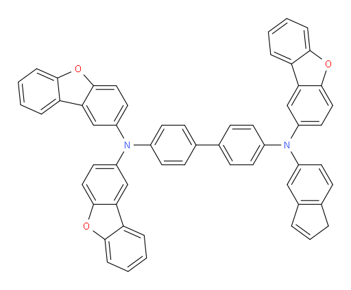 N4,N4,N4'-tris(dibenzo[b,d]furan-2-yl)-N4'-(1H-inden-5-yl)-[1,1'-biphenyl]-4,4'-diamine