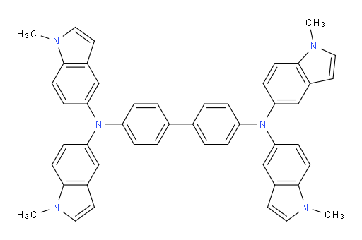 N4,N4,N4',N4'-tetrakis(1-methyl-1H-indol-5-yl)-[1,1'-biphenyl]-4,4'-diamine