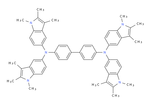 N4,N4,N4',N4'-tetrakis(1,2,3-trimethyl-1H-indol-5-yl)-[1,1'-biphenyl]-4,4'-diamine