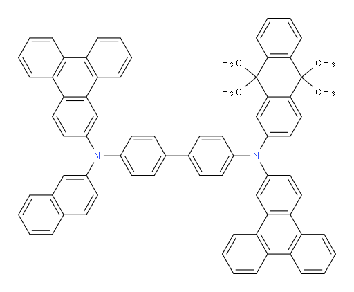 N4-(naphthalen-2-yl)-N4'-(9,9,10,10-tetramethyl-9,10-dihydroanthracen-2-yl)-N4,N4'-di(triphenylen-2-yl)-[1,1'-biphenyl]-4,4'-diamine