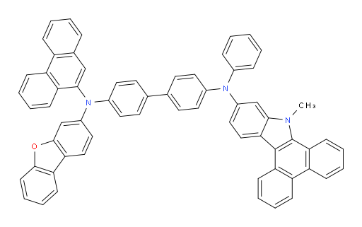 N4-(dibenzo[b,d]furan-3-yl)-N4'-(9-methyl-9H-dibenzo[a,c]carbazol-11-yl)-N4-(phenanthren-9-yl)-N4'-phenyl-[1,1'-biphenyl]-4,4'-diamine