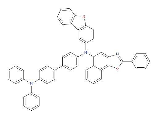 N4-(dibenzo[b,d]furan-2-yl)-N4',N4'-diphenyl-N4-(2-phenylnaphtho[2,1-d]oxazol-5-yl)-[1,1'-biphenyl]-4,4'-diamine