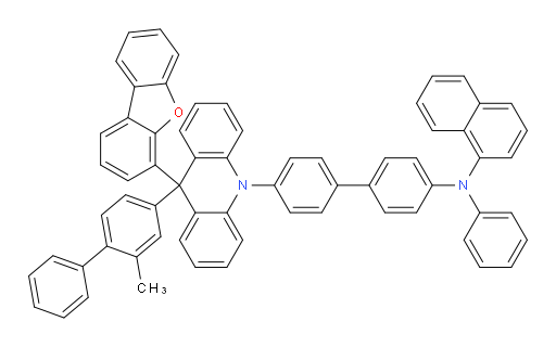 N-(4'-(9-(dibenzo[b,d]furan-4-yl)-9-(2-methyl-[1,1'-biphenyl]-4-yl)acridin-10(9H)-yl)-[1,1'-biphenyl]-4-yl)-N-phenylnaphthalen-1-amine