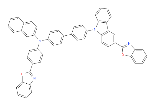 N-(4'-(3-(benzo[d]oxazol-2-yl)-9H-carbazol-9-yl)-[1,1'-biphenyl]-4-yl)-N-(4-(benzo[d]oxazol-2-yl)phenyl)naphthalen-2-amine