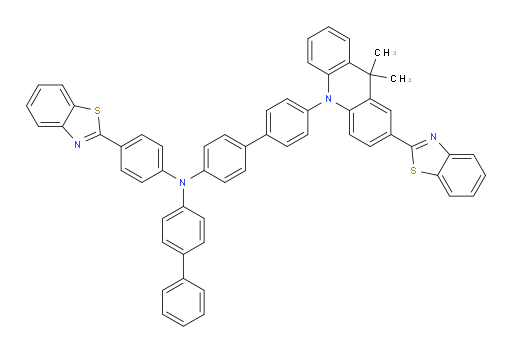N-([1,1'-biphenyl]-4-yl)-4'-(2-(benzo[d]thiazol-2-yl)-9,9-dimethylacridin-10(9H)-yl)-N-(4-(benzo[d]thiazol-2-yl)phenyl)-[1,1'-biphenyl]-4-amine