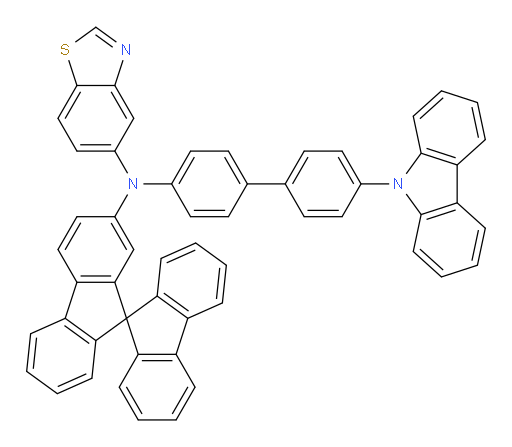 N-(9,9'-spirobi[fluoren]-2-yl)-N-(4'-(9H-carbazol-9-yl)-[1,1'-biphenyl]-4-yl)benzo[d]thiazol-5-amine