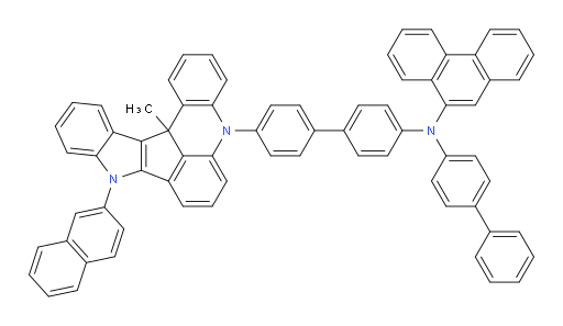 N-([1,1'-biphenyl]-4-yl)-N-(4'-(13c-methyl-9-(naphthalen-2-yl)-9,13c-dihydro-5H-indolo[3',2':4,5]cyclopenta[1,2,3-kl]acridin-5-yl)-[1,1'-biphenyl]-4-yl)phenanthren-9-amine