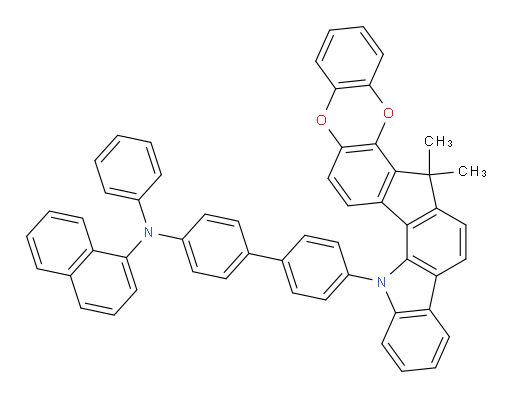 N-(4'-(6,6-dimethylbenzo[5',6'][1,4]dioxino[2',3':4,5]indeno[1,2-a]carbazol-13(6H)-yl)-[1,1'-biphenyl]-4-yl)-N-phenylnaphthalen-1-amine