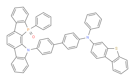 11-(4'-(dibenzo[b,d]thiophen-3-yl(phenyl)amino)-[1,1'-biphenyl]-4-yl)-12-phenyl-11,12-dihydrophosphindolo[2,3-a]carbazole 12-oxide