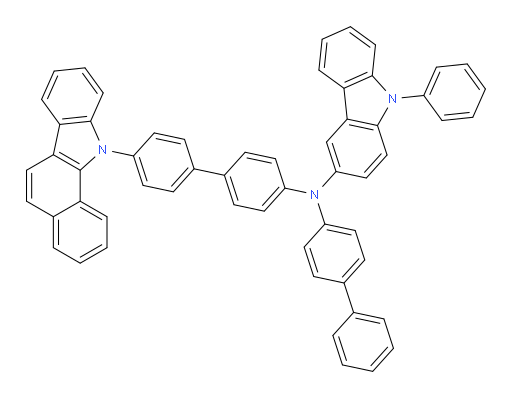 N-(4'-(11H-benzo[a]carbazol-11-yl)-[1,1'-biphenyl]-4-yl)-N-([1,1'-biphenyl]-4-yl)-9-phenyl-9H-carbazol-3-amine