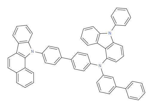 N-(4'-(11H-benzo[a]carbazol-11-yl)-[1,1'-biphenyl]-4-yl)-N-([1,1'-biphenyl]-3-yl)-9-phenyl-9H-carbazol-4-amine